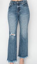 Load image into Gallery viewer, Risen High Rise Crop Bootcut Frayed Jeans (Sizes 3-15)
