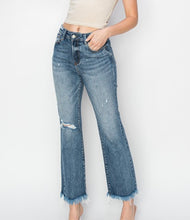 Load image into Gallery viewer, Risen High Rise Crop Bootcut Frayed Jeans (Sizes 3-15)
