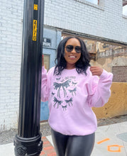 Load image into Gallery viewer, Bat Shit Crazy Graphic Sweatshirt-Light Pink
