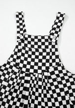 Load image into Gallery viewer, Black and White Checkered Print Jumpsuit
