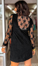 Load image into Gallery viewer, Black Corduroy Sleeveless Dress (S-XL)
