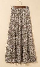 Load image into Gallery viewer, Brown Western Floral Print Ruffled Maxi Skirt (S-XL)
