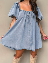 Load image into Gallery viewer, The &quot;Demi&quot; Denim Babydoll Dress
