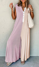 Load image into Gallery viewer, The &quot;Blair&quot; Color Block Wide Leg Jumpsuit

