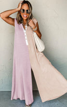 Load image into Gallery viewer, The &quot;Blair&quot; Color Block Wide Leg Jumpsuit
