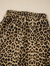 Load image into Gallery viewer, Leopard Print Bow Tie Elastic Waist Pants
