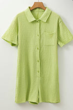 Load image into Gallery viewer, The &quot;Harper&quot; Short Sleeve Buttoned Shirt Romper
