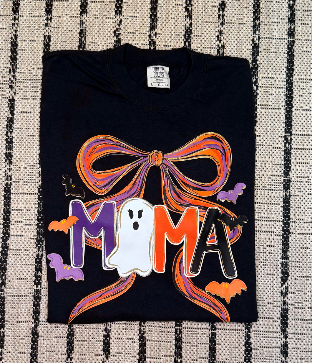 Boo Mama Halloween Graphic T-shirt (S-3X)