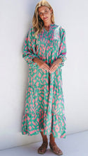 Load image into Gallery viewer, The &quot;Luna&quot; Abstract Puff Sleeve Maxi Dress
